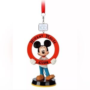 Disney Parks Celebrating 100 Years Mickey Mouse Club Holiday Christmas Ornament